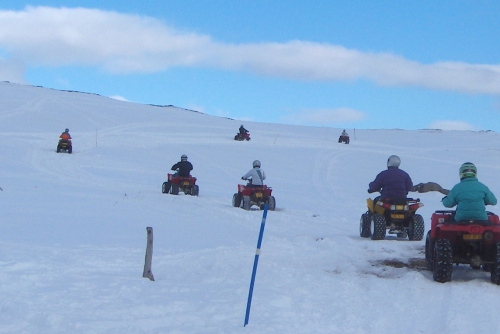 neige randonnée quad auvergne